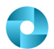 blue graphic circle icon