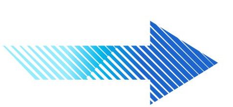 striped blue arrow